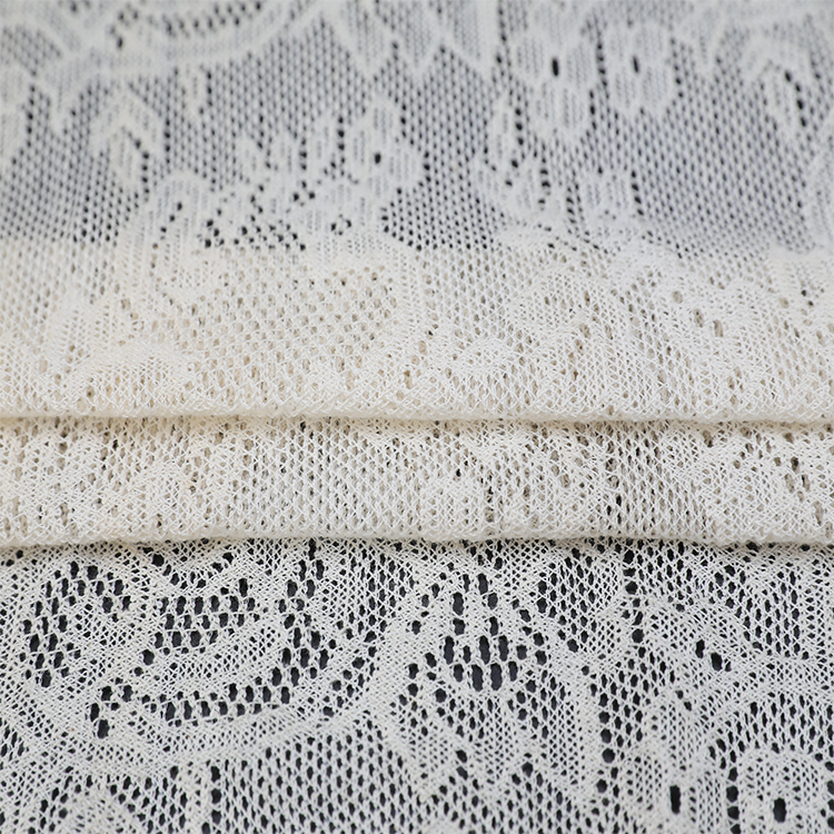 สต็อกจำนวนมาก voile ห้องนั่งเล่นสีขาว polyster ตาข่าย jacquard ผ้าม่านโปร่งหน้าต่าง